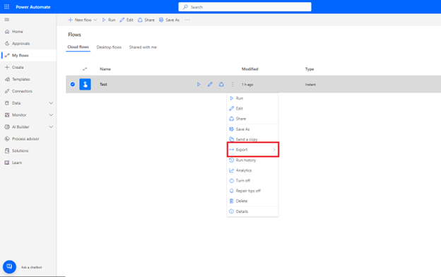 Power Automate - Copy a Flow